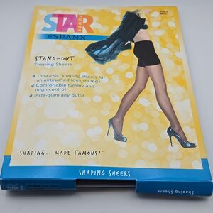 Spanx Star Power Stand Out Shaping Sheers Size C BACBL backdrop Black